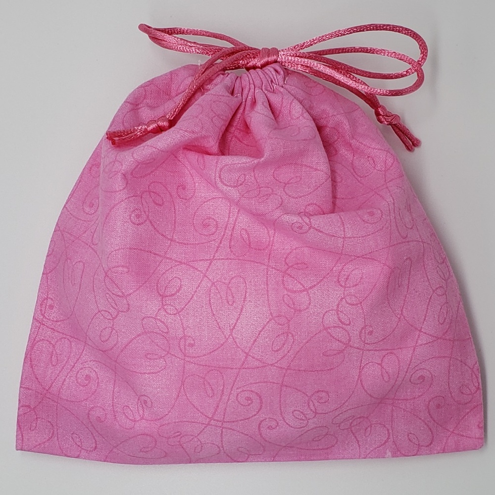 BRAND NEW 6 - 7x7 DRAWSTRING BAGS Satin Cords Set